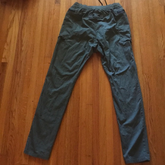 Zanerobe army green pants with zippers - Picture 5 of 6